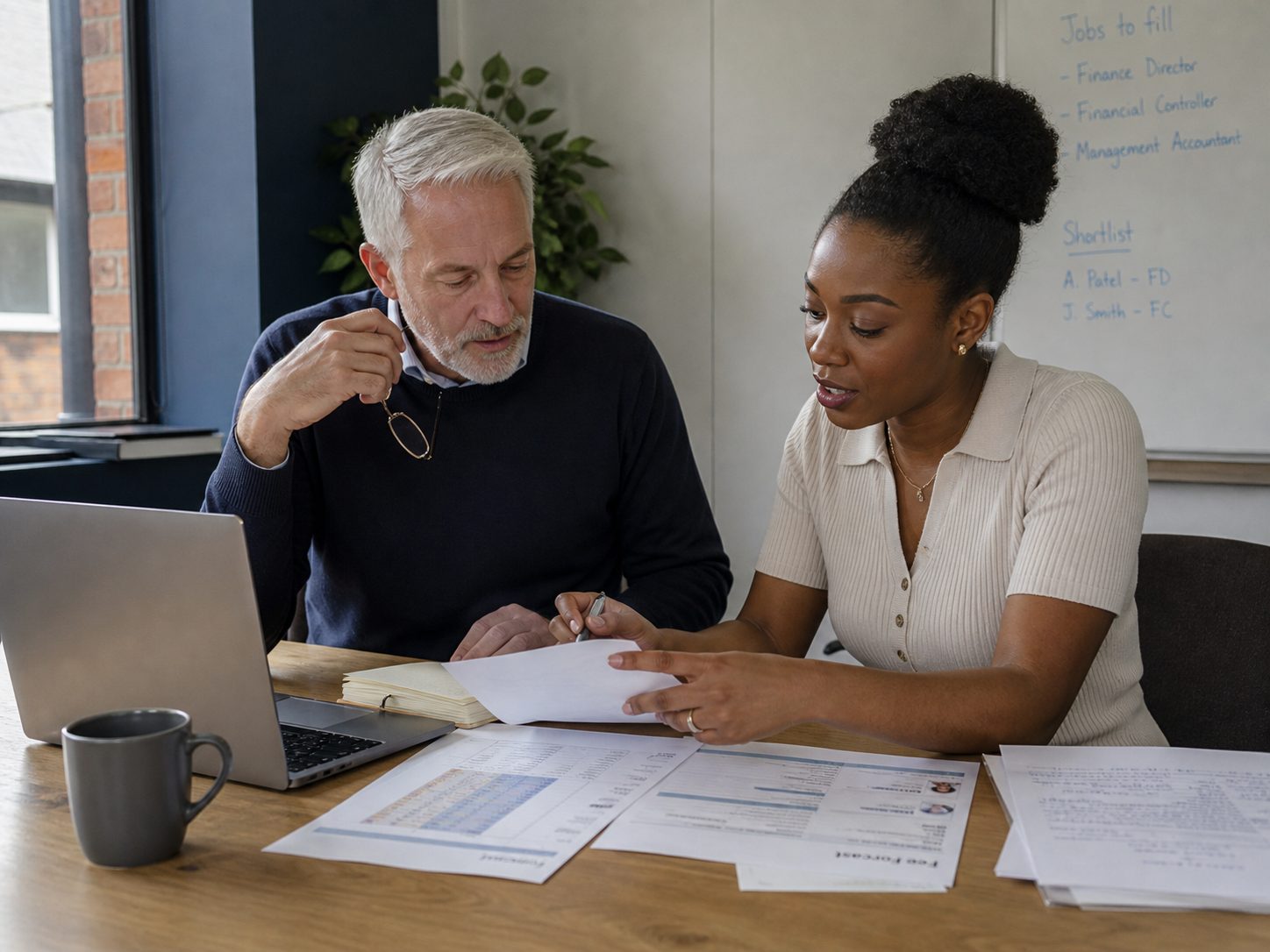 Business owner getting help understanding finance options